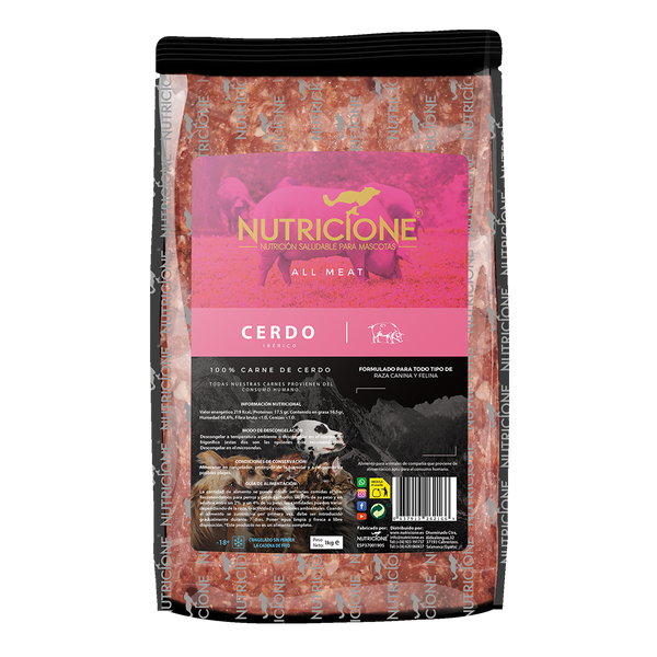 All Meat Barf Cerdo Ibérico 1Kg | Todo Carne Cerdo Ibérico 1Kg