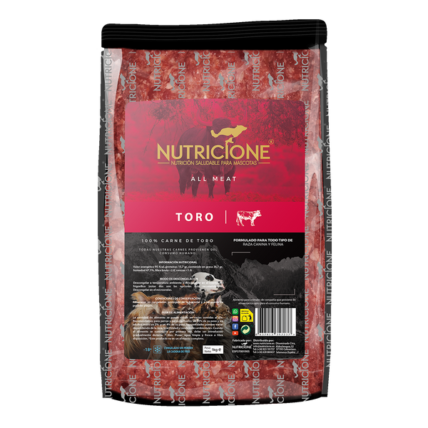 All Meat Barf Toro 1Kg | Todo Carne Toro 1Kg