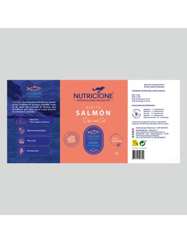 Aceite de salmón con dosificador 1l