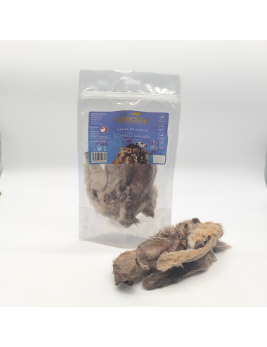 Orejas de Conejo con Pelo Deshidratadas - Snack Natural - 4ud