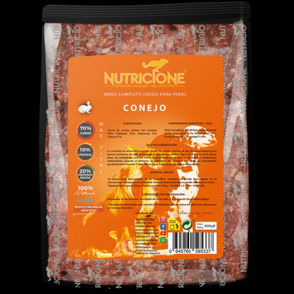 Original Barf | Menú Completo Conejo Monoproteico