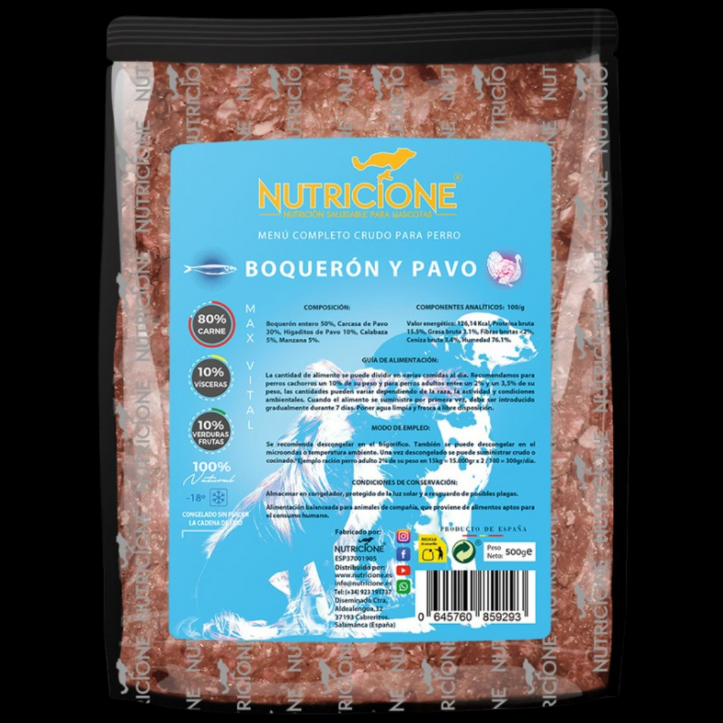 Original Barf | Menú Completo Boquerón/Pavo