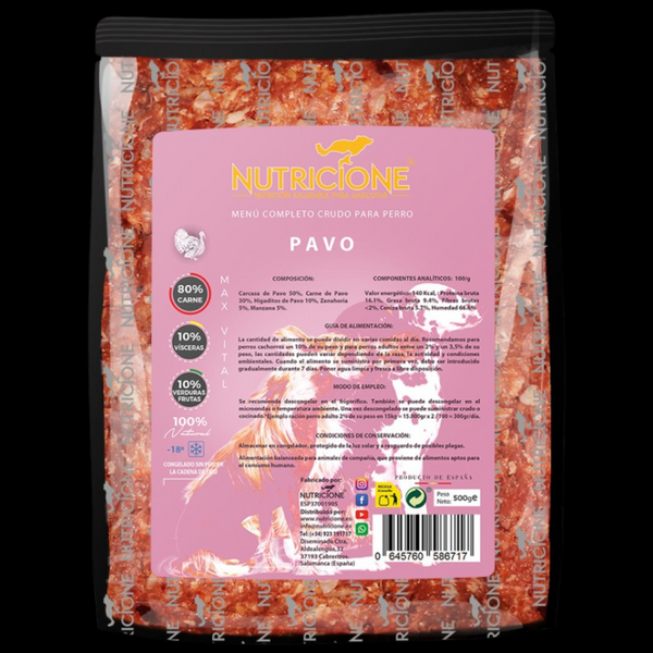 Original Barf | Menú Completo Pavo Monoproteico