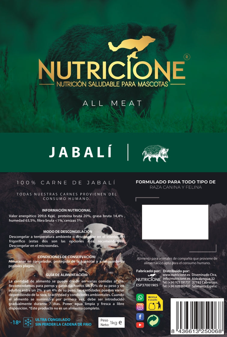 All Meat Jabalí 1Kg | Todo Carne Jabalí 1Kg