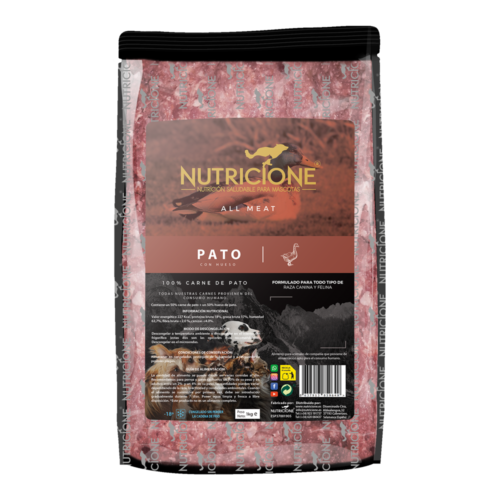 All Meat Barf Pato 1Kg | Todo Carne Pato 1Kg