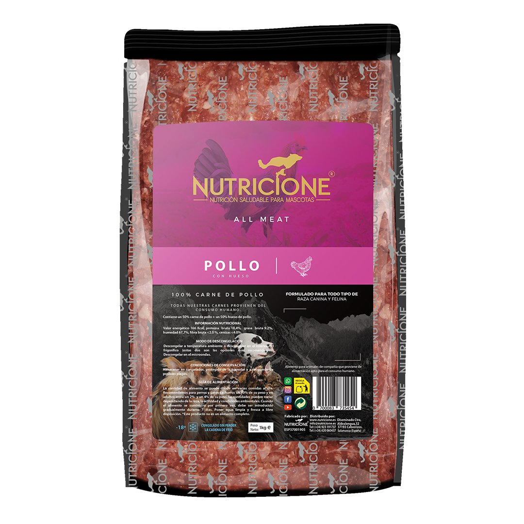 All Meat Barf Pollo 1Kg  | Todo Carne Pollo 1Kg