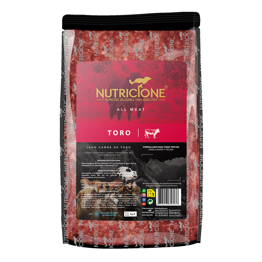 All Meat Barf Toro 1Kg | Todo Carne Toro 1Kg