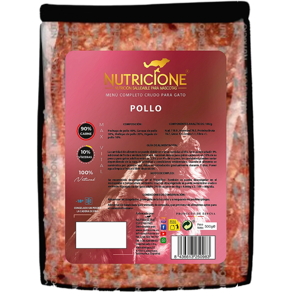 Original Barf | Menú Completo Pollo | Gatos