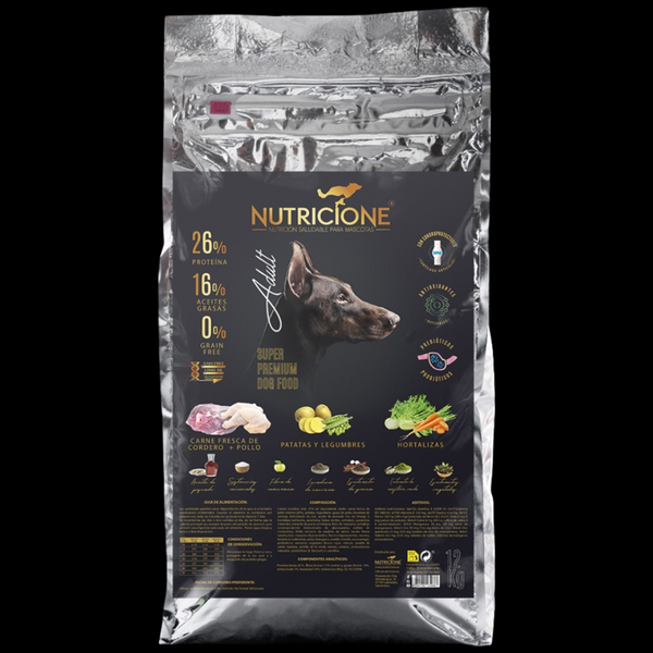 Pienso Carne Fresca para Perros Adultos 12 kg | Grain Free Cordero/Pollo 12 Kg