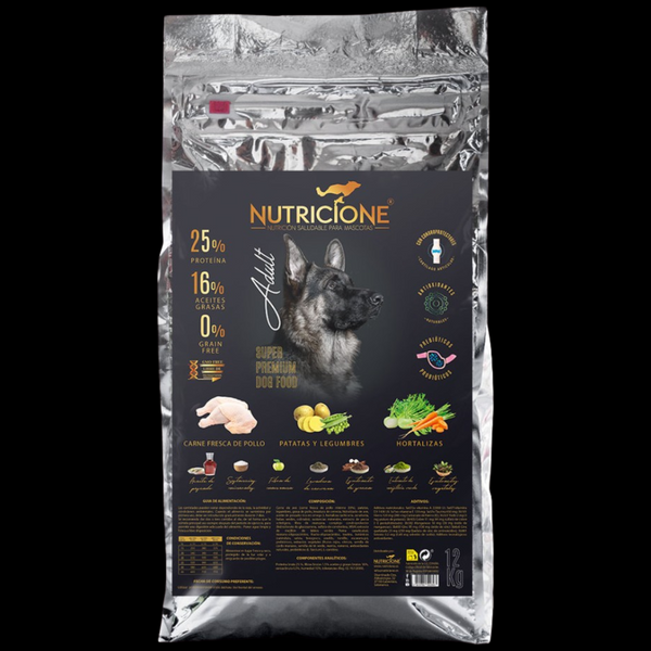Pienso Carne Fresca para Perros Adultos 12 kg | Grain Free Pollo 12 Kg