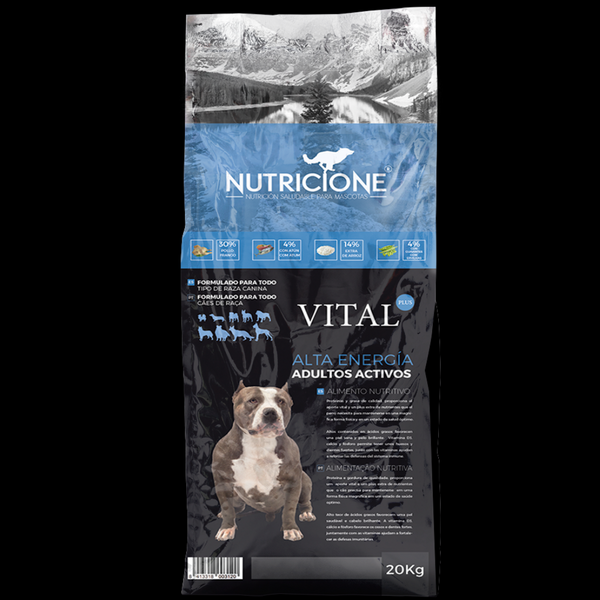 Vital Plus Adulto Alta Energía 20 kg | Pienso Premium Pollo/Atún 20 Kg